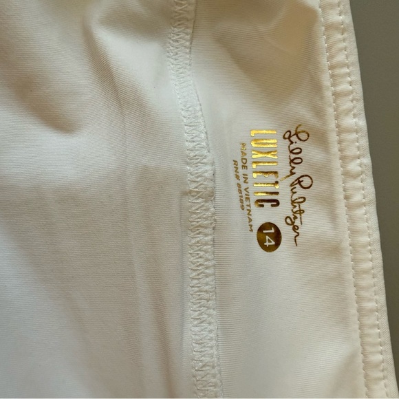 Lilly Pulitzer White Athletic Shorts Size 14 - Picture 8 of 8